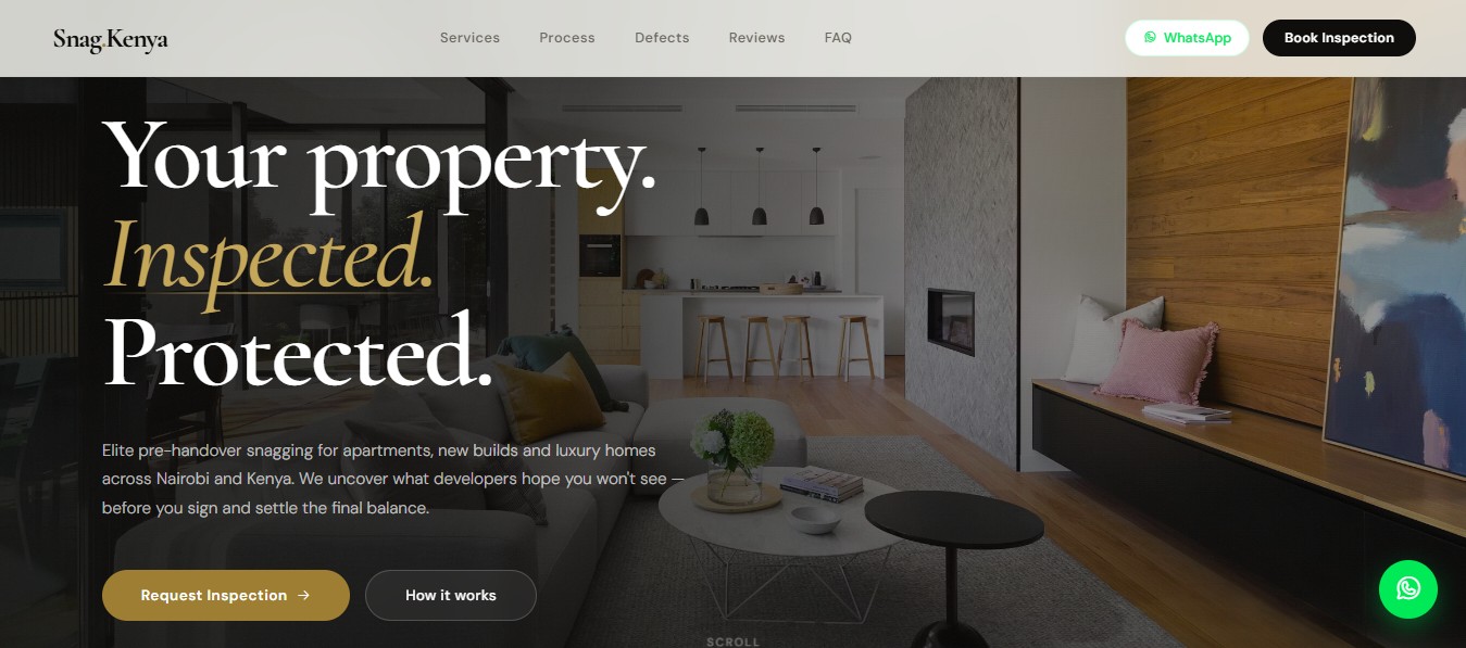 Snag Kenya - pre-handover property inspection and snagging service in Nairobi